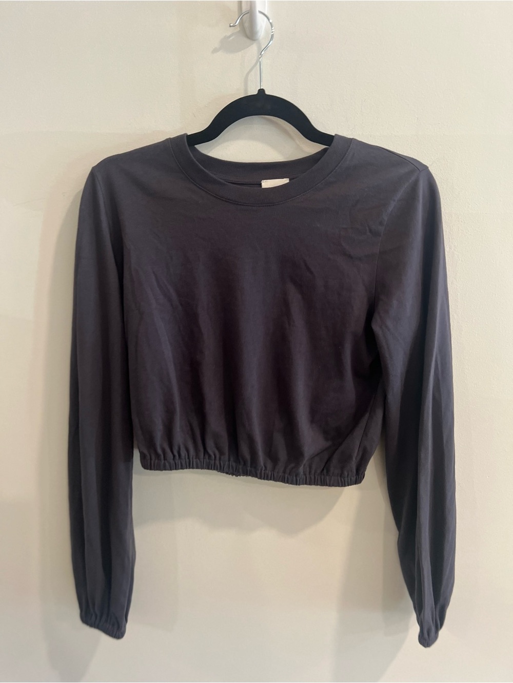 Wilfred Free Cropped Long Sleeve Top Size Small